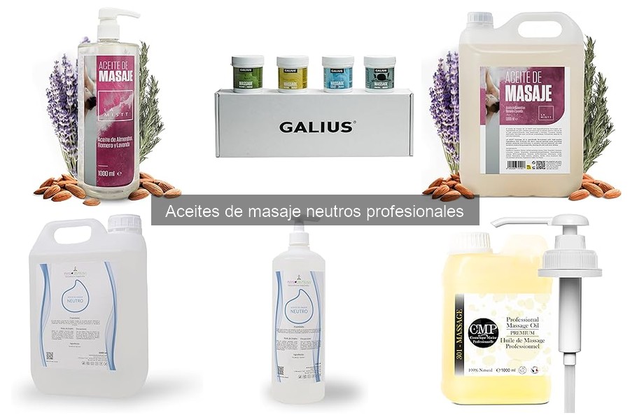 Alternativas a aceites de masaje neutros para profesionales