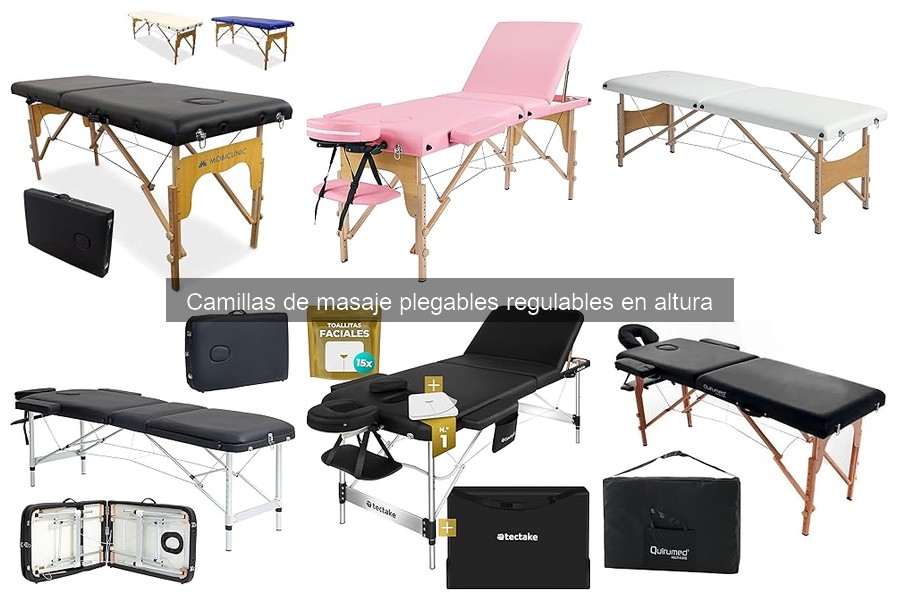 Alternativas a camillas de masaje plegables para spa en casa