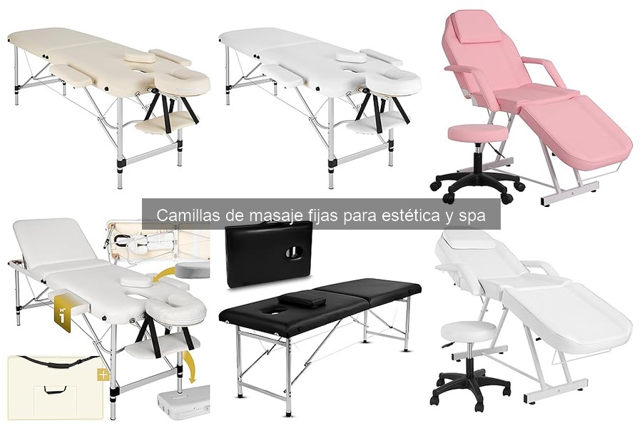 Alternativas a las camillas de masaje fijas para spa y estética