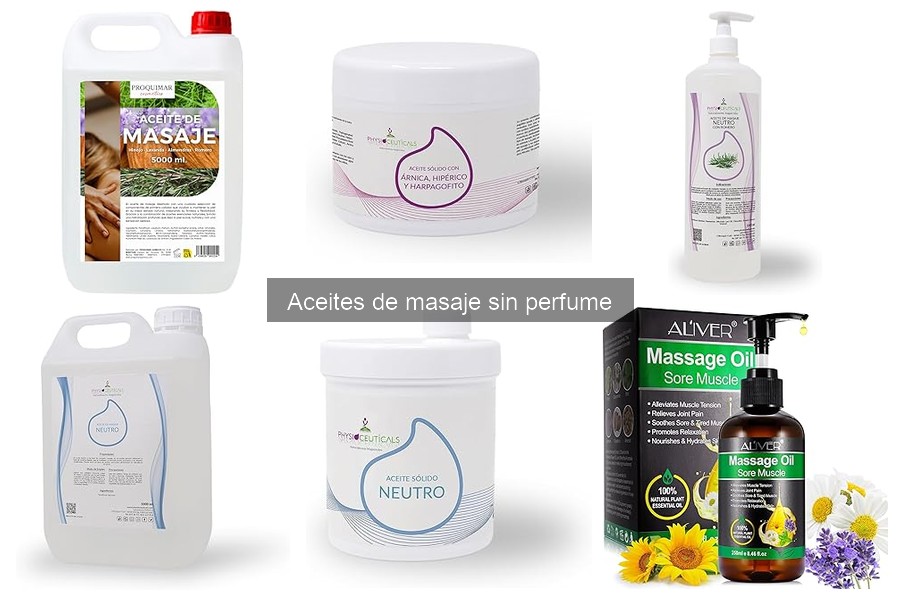 Alternativas a los Aceites de Masaje Sin Perfume