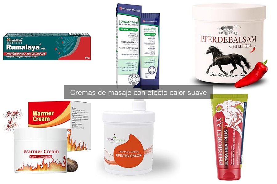 Alternativas naturales a cremas de masaje con efecto calor