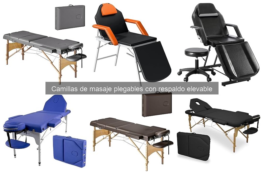 Camillas de masaje plegables con respaldo elevable: guía esencial