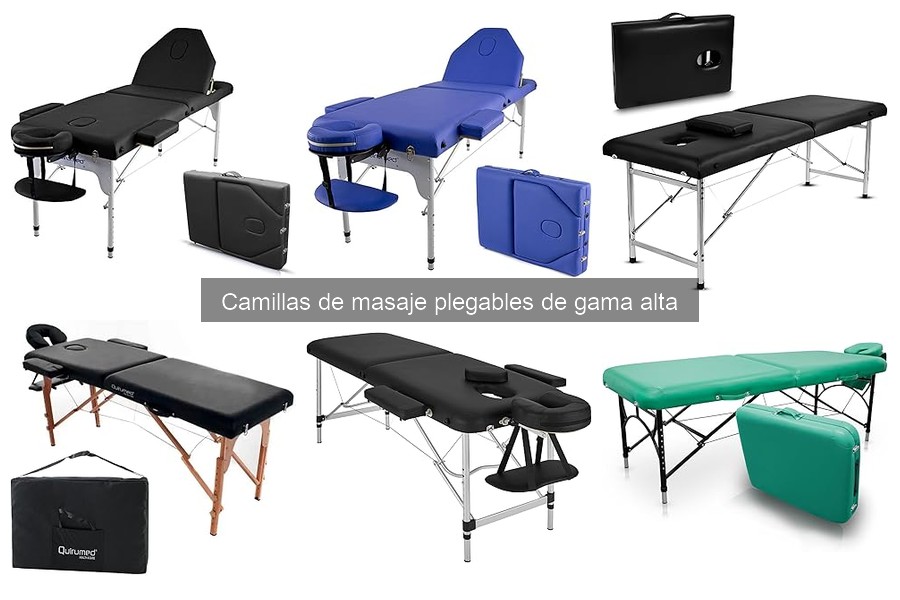 Camillas de masaje plegables de gama alta: características y beneficios