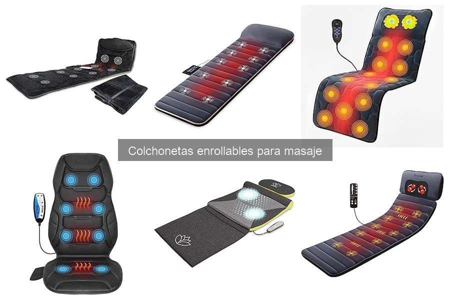 Colchonetas enrollables para masaje: tamaños y dimensiones