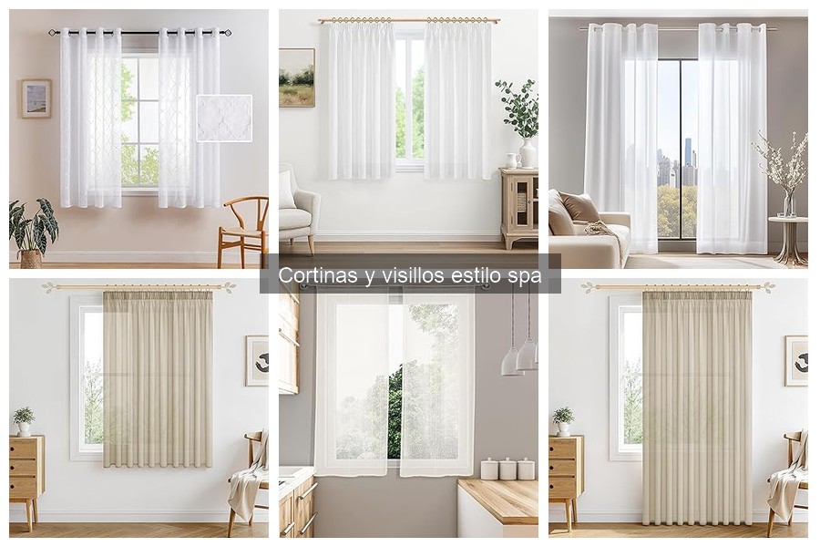 Cómo combinar cortinas y visillos estilo spa en decoración