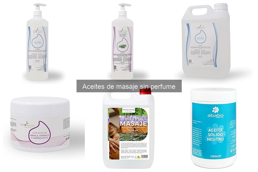 Cómo Utilizar Aceites de Masaje Sin Perfume Eficazmente