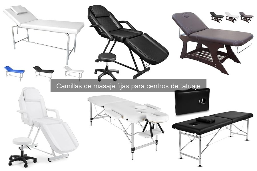 Comparativa: Camillas de masaje fijas vs. portátiles para tatuajes
