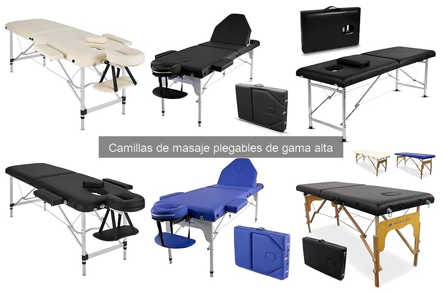Comparativa de Camillas de Masaje Plegables de Gama Alta