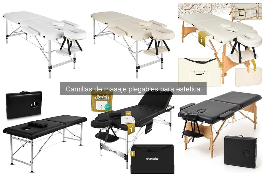Comparativa de Camillas de Masaje Plegables para Estética