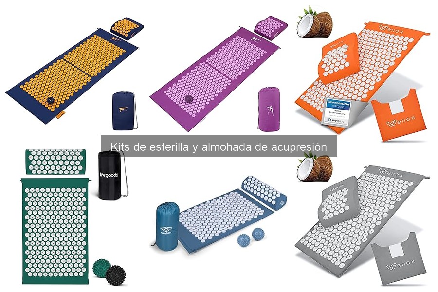 Comparativa de Kits de Esterilla y Almohada de Acupresión