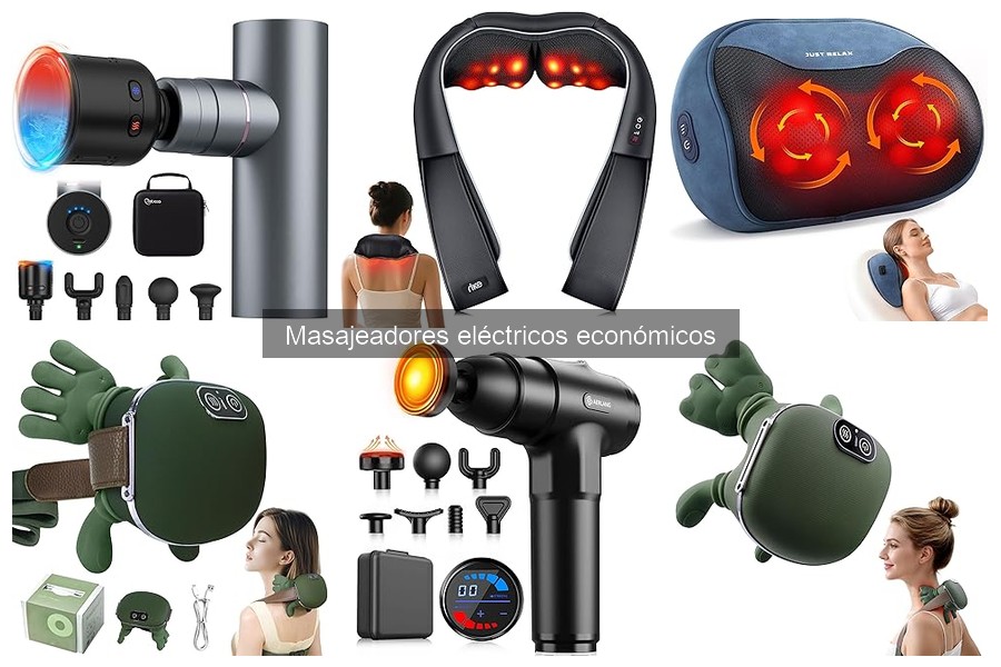 Comparativa de masajeadores eléctricos económicos más populares