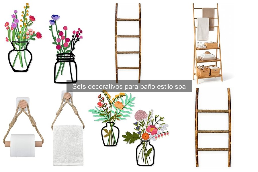 Comparativa de Sets Decorativos para Baño Estilo Spa