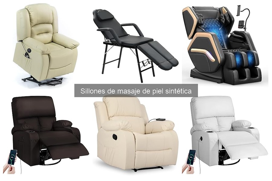 Comparativa: Sillones de masaje de piel sintética vs otros materiales