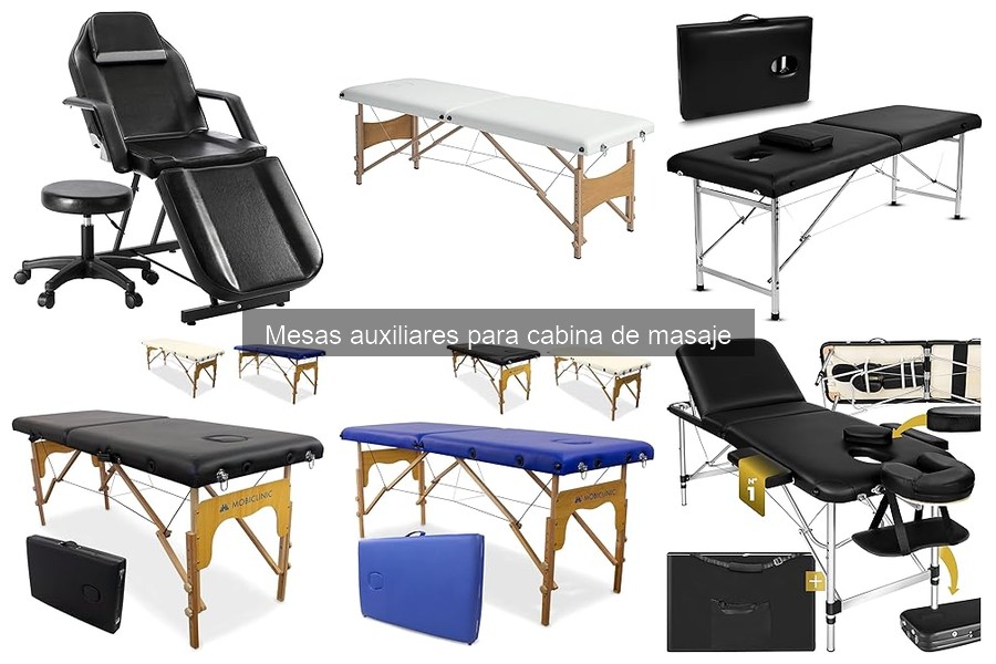 ¿Cuánto cuesta una mesa auxiliar para cabina de masaje?