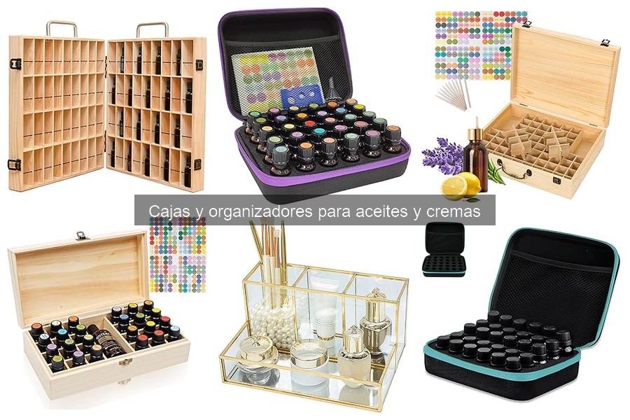 Descubre las cajas y organizadores para aceites y cremas