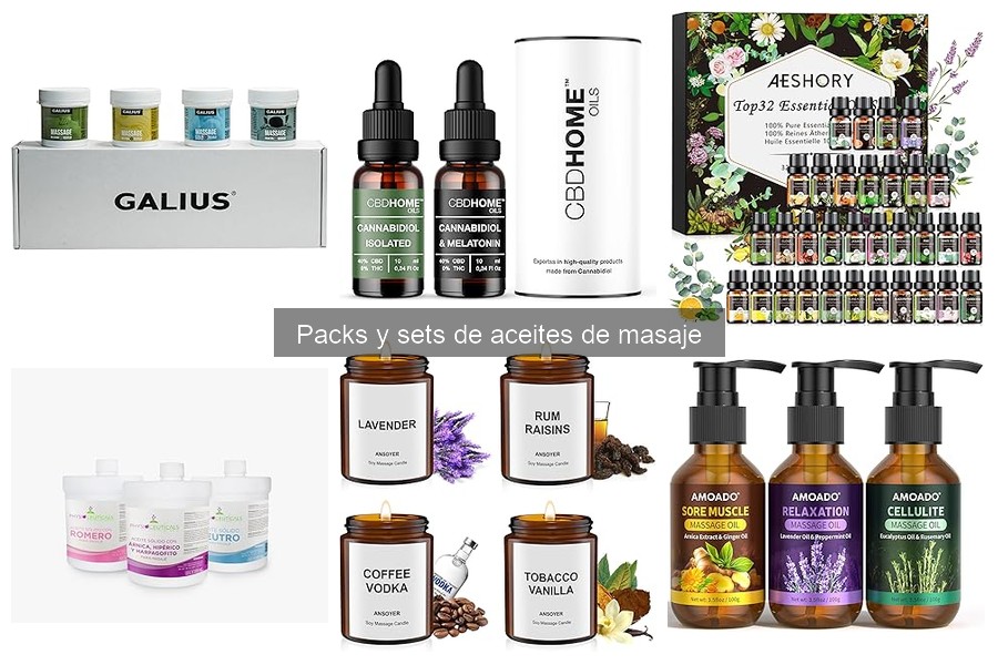 Descubre qué son los packs de aceites de masaje