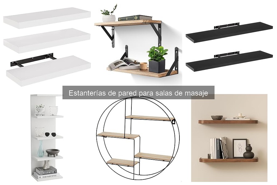 Dónde comprar estanterías de pared para salas de masaje