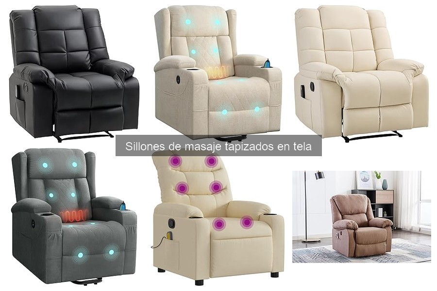 Dónde comprar sillones de masaje tapizados en tela
