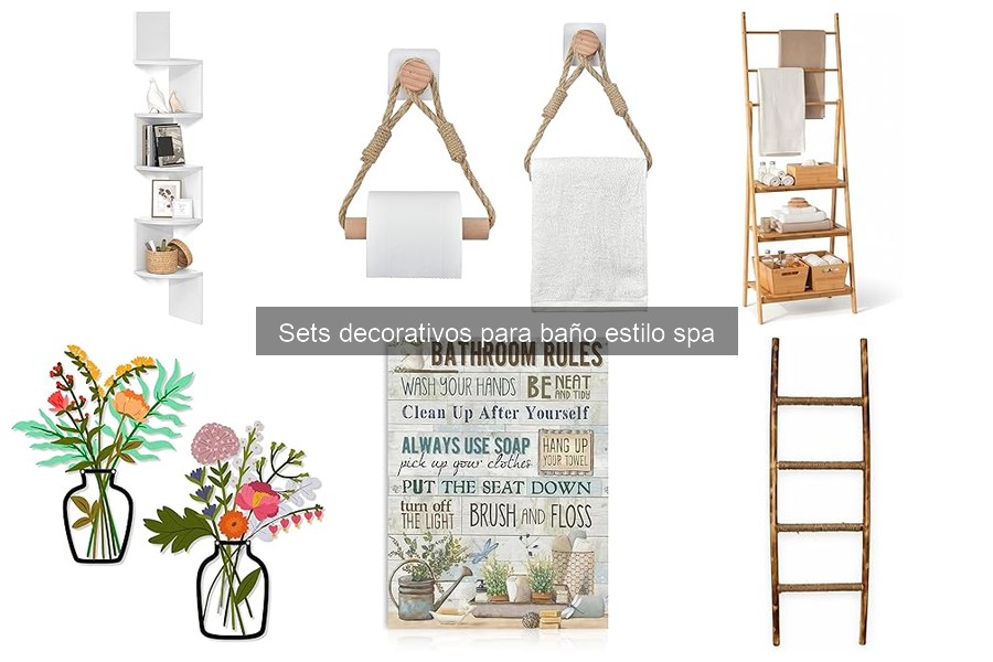 Errores comunes al comprar sets decorativos para baño estilo spa