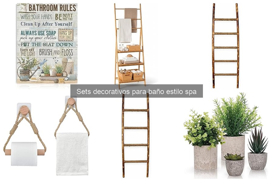 Guía para elegir el mejor set decorativo para baño estilo spa