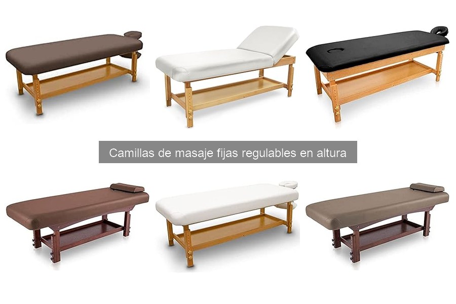 Innovaciones en camillas de masaje fijas regulables en altura