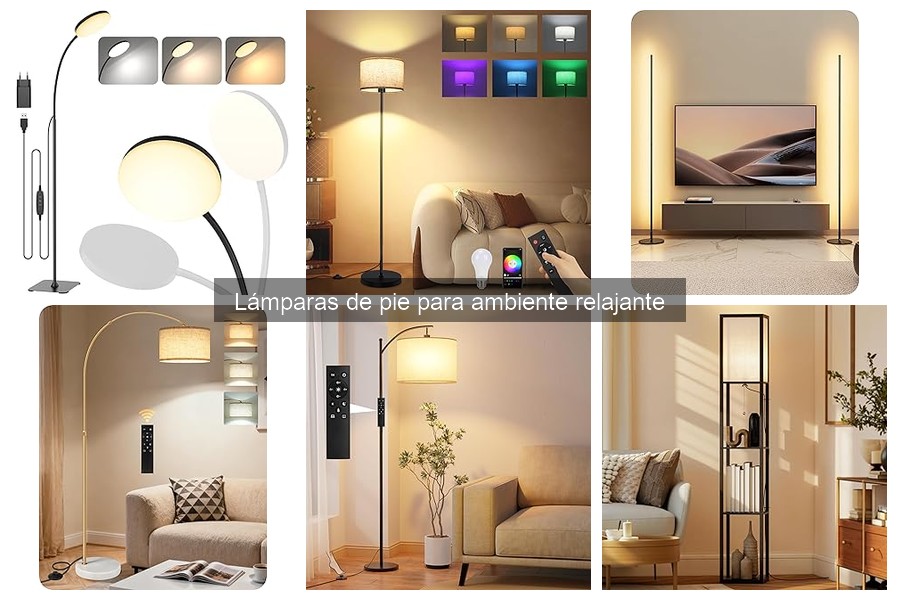 ** Lámparas de Pie para Ambiente Relajante: Características y Usos