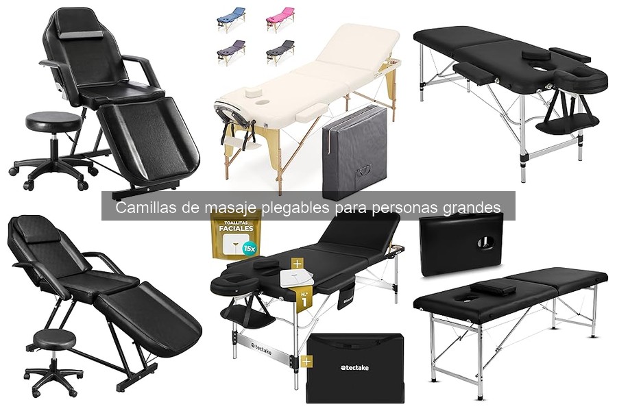 Las mejores camillas de masaje plegables para personas grandes