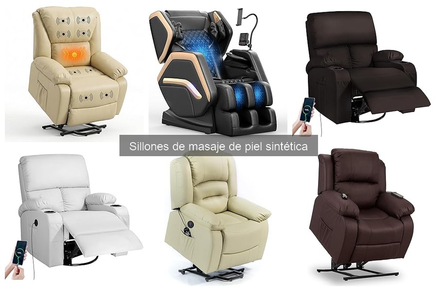 Mantenimiento y limpieza de sillones de masaje de piel sintética