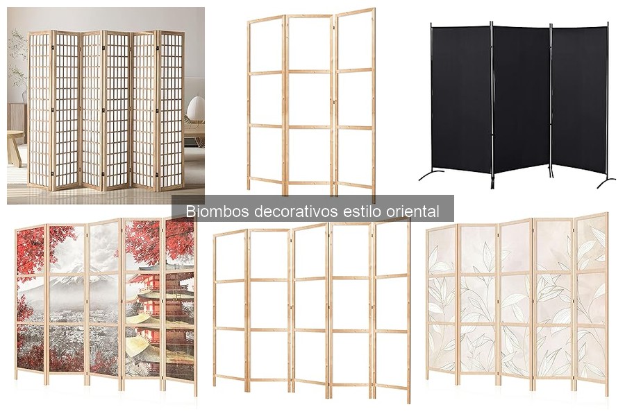 Mejores biombos decorativos estilo oriental para espacios pequeños
