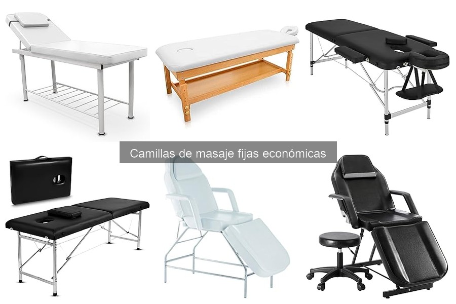Mejores camillas de masaje fijas económicas para casa