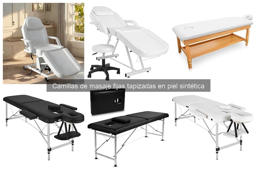 Mejores camillas de masaje fijas tapizadas en piel sintética