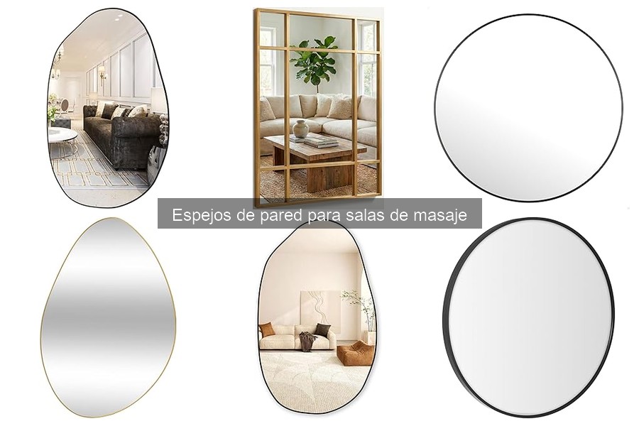 Mejores espejos de pared para salas de masaje según terapeutas
