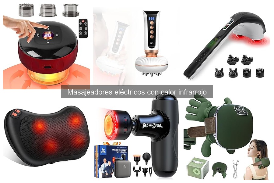 Mejores masajeadores eléctricos con calor infrarrojo portátiles