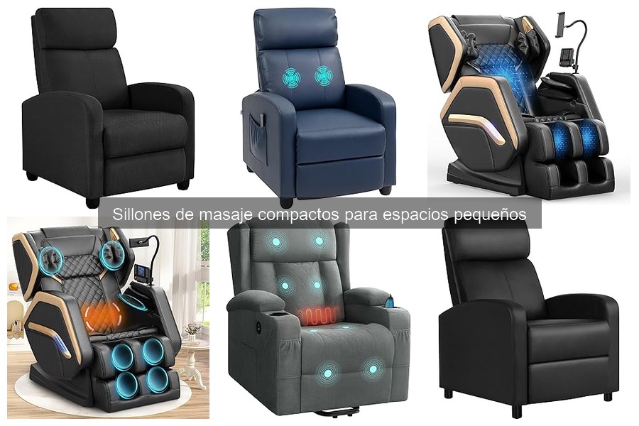 Mejores sillones de masaje compactos para apartamentos