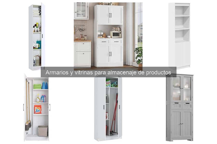 Organización eficaz de productos en armarios y vitrinas de spa