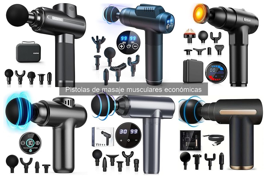 Pistolas de masaje musculares económicas: beneficios y características