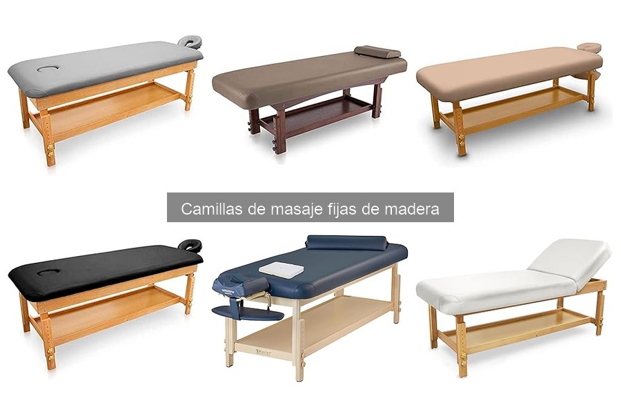Precios de camillas de masaje fijas de madera y dónde comprarlas
