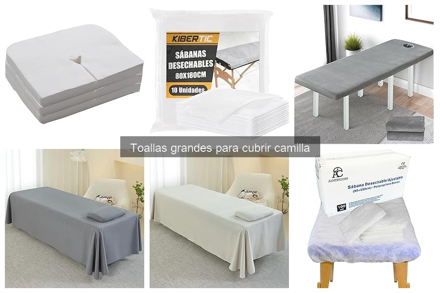 Precios de toallas grandes para camillas: ¿Cuánto cuestan?