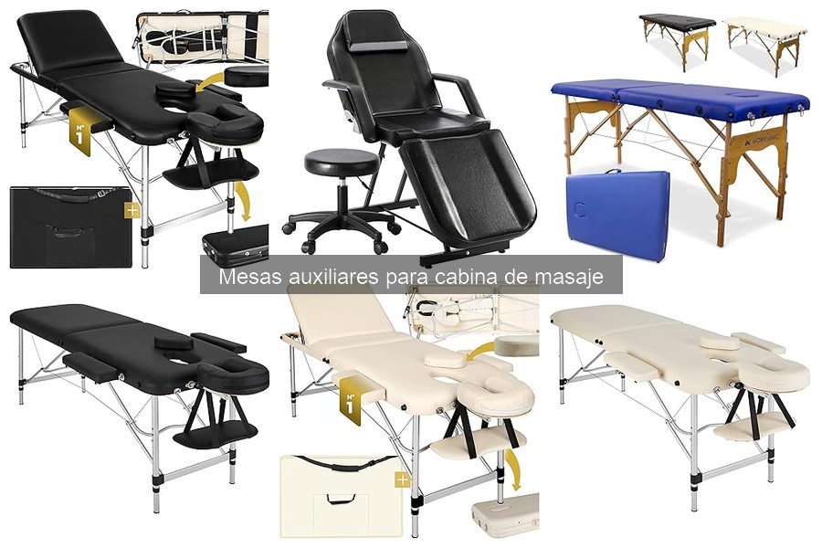 ¿Qué es una mesa auxiliar para cabina de masaje?