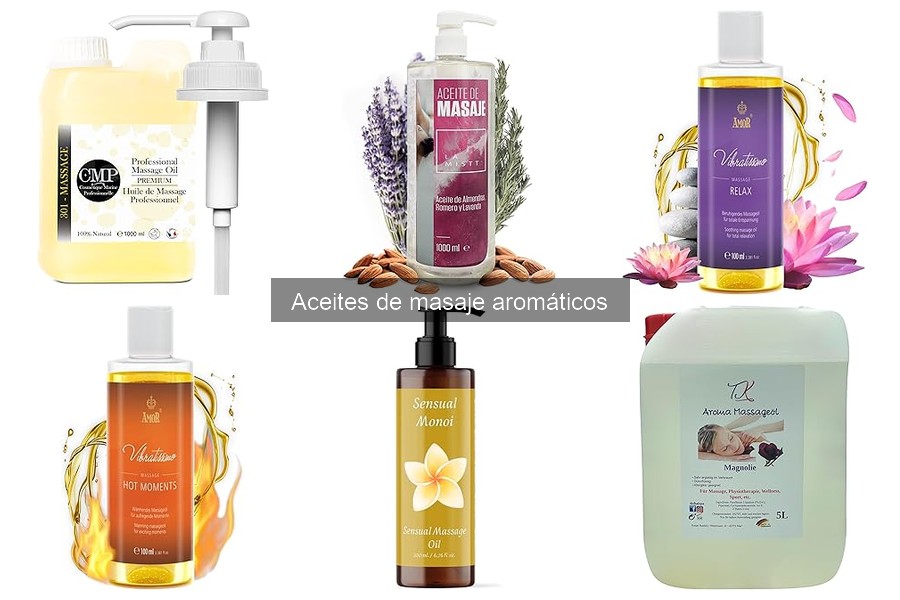 Tipos de aceites de masaje aromáticos y sus beneficios