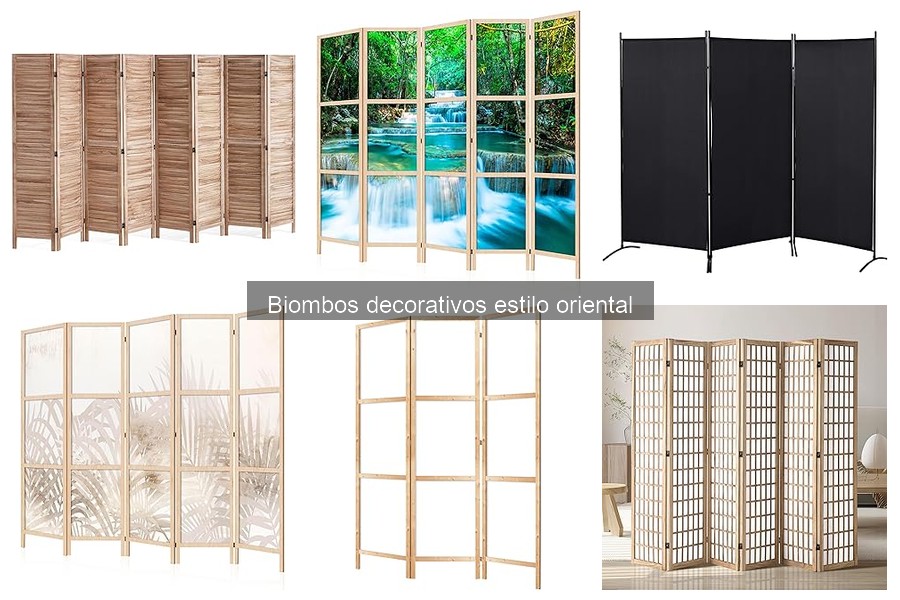 Tipos de biombos decorativos orientales y sus características