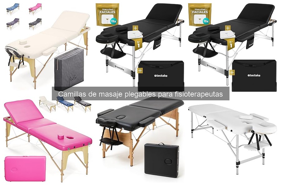 Tipos de camillas de masaje plegables y sus características