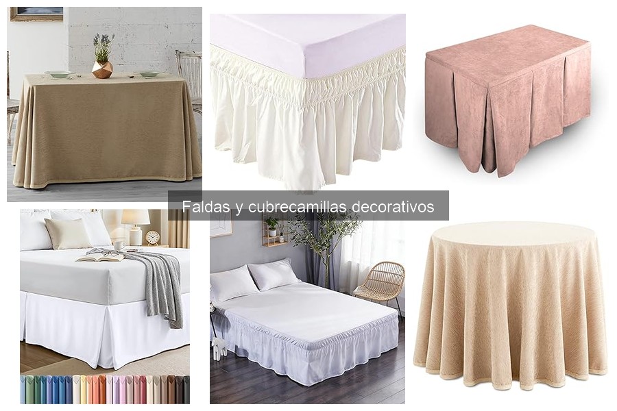 Tipos de faldas y cubrecamillas decorativos para tu spa en casa