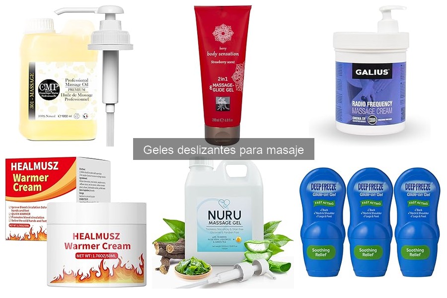 Tipos de Geles Deslizantes para Masaje: Guía Completa