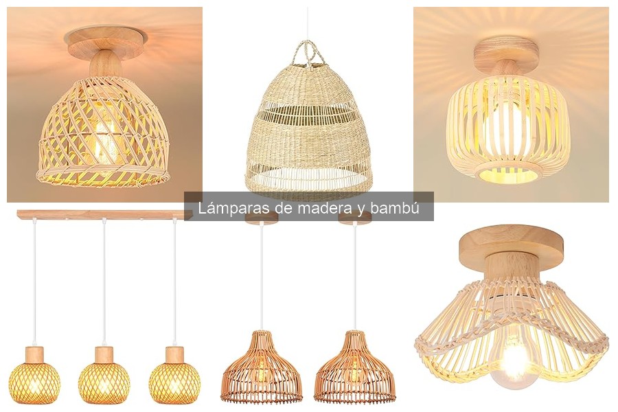 Tipos de Lámparas de Madera y Bambú para Tu Hogar