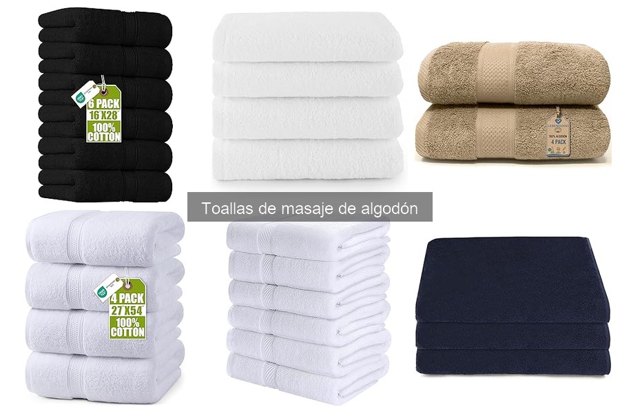 Tipos de toallas de masaje de algodón y sus características