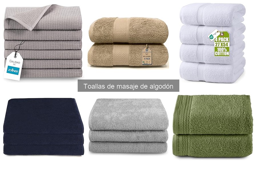 Toallas de masaje de algodón: características y beneficios