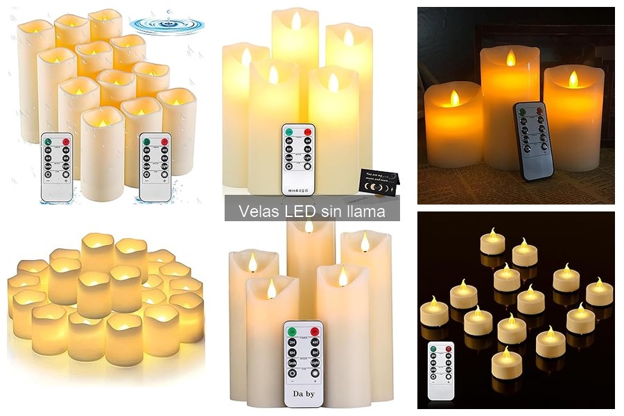 Velas LED sin llama: usos creativos y alternativas decorativas